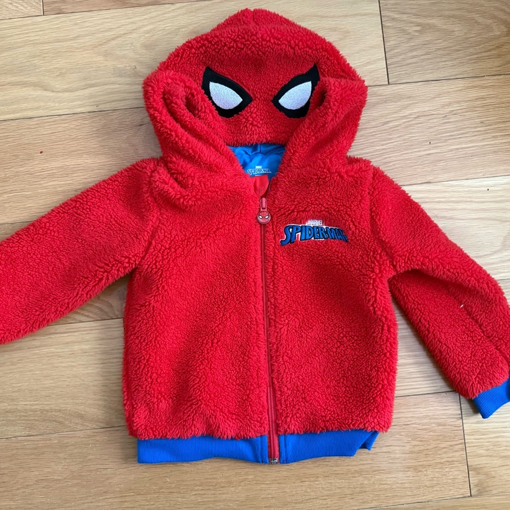 Red Spider-Man Fleece Hoodie nwot size 3T
